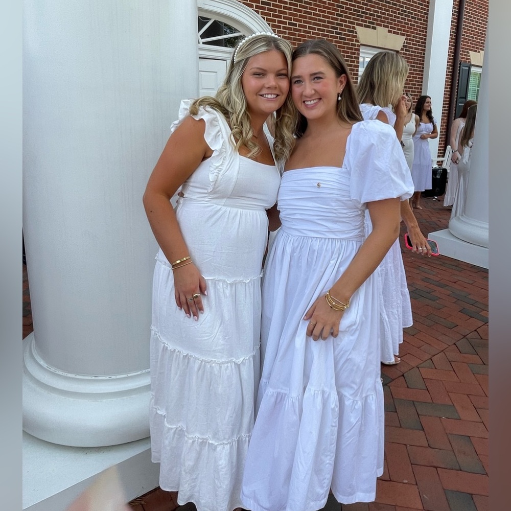 Abercrombie & Fitch White Maxi Dress